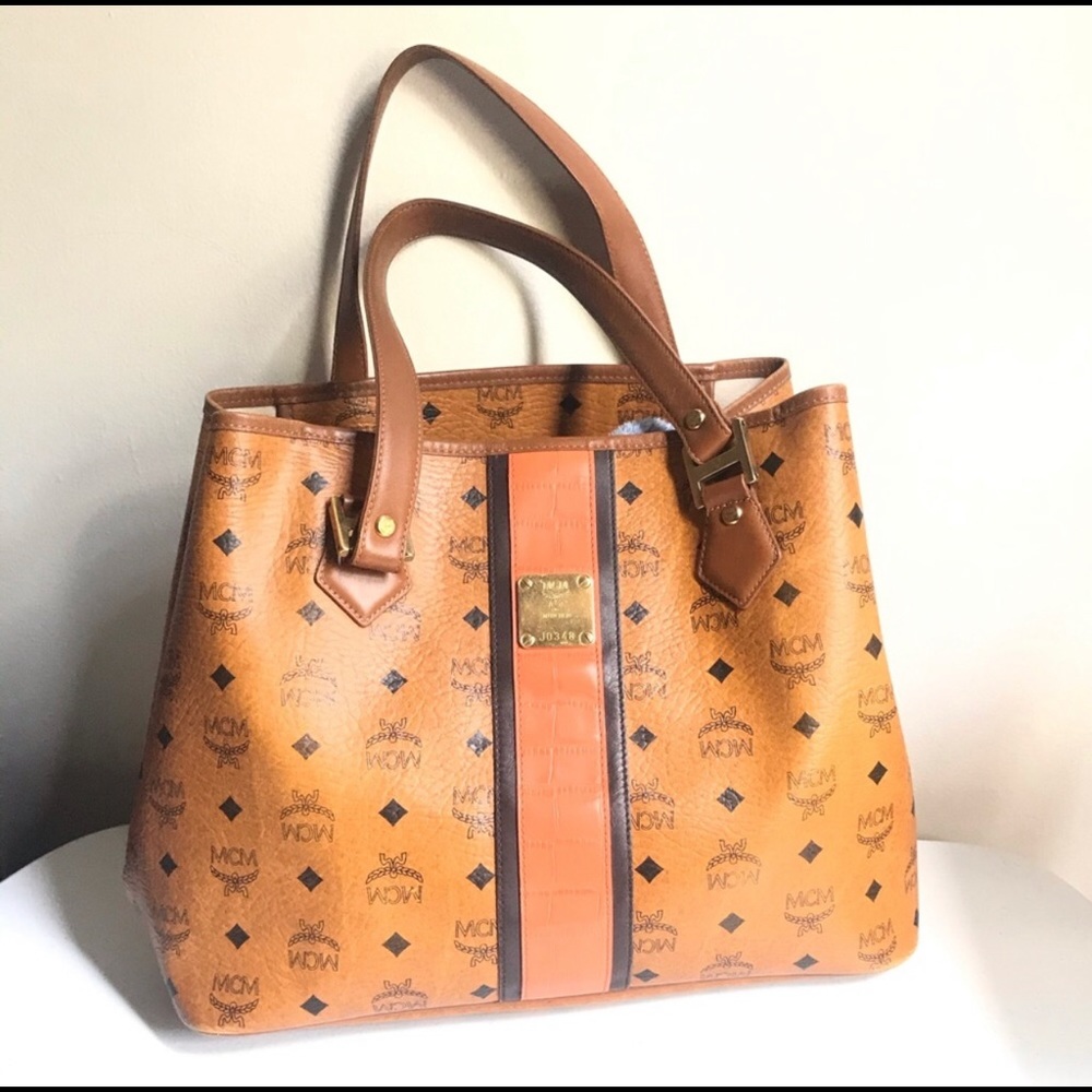 ✨ COPY- Vintage MCM  Cognac tote Bag ✨